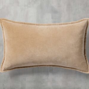 Stone Washed Velvet Lumbar Pillow Cover