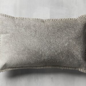 Whipstitch Hide Lumbar Pillow Cover