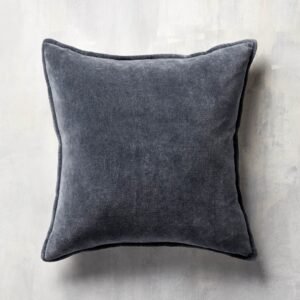 Stone Washed Velvet Square Pillow Cover
